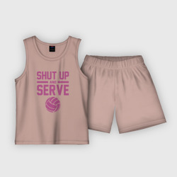 Детская пижама с шортами хлопок Shut Up And Serve