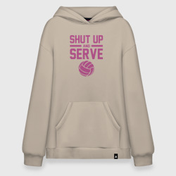 Худи SuperOversize хлопок Shut Up And Serve