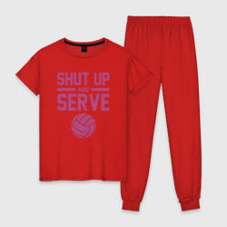 Женская пижама хлопок Shut Up And Serve