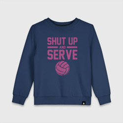 Детский свитшот хлопок Shut Up And Serve