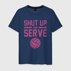 Мужская футболка хлопок Shut Up And Serve