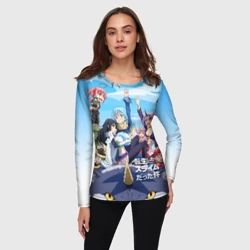 Женский лонгслив 3D О моём перерождении в слизь - фото 2