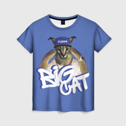 Женская футболка 3D Big Cat Floppa