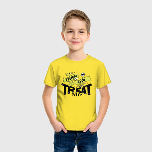 Детская футболка хлопок с принтом Кошелёк или жизнь - девиз, фото на моделе #1