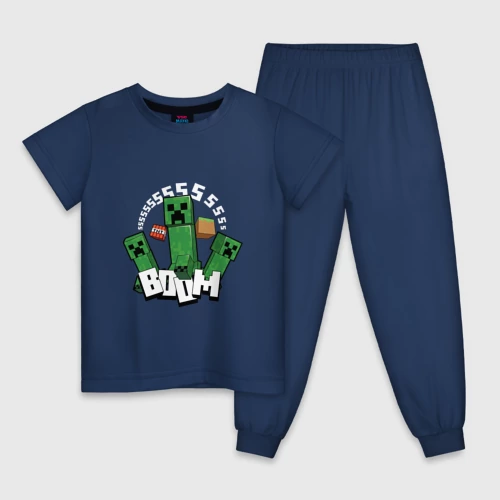Детская пижама хлопок Криперы Creepers и Динамит