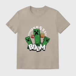 Мужская футболка хлопок Криперы Creepers и Динамит