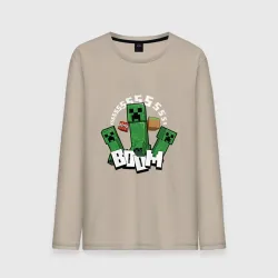 Мужской лонгслив хлопок Криперы Creepers и Динамит