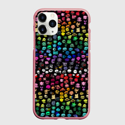 Чехол для iPhone 11 Pro Max матовый Персонажи игры FNF
