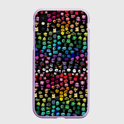 Чехол для iPhone XS Max матовый Персонажи игры FNF
