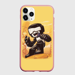 Чехол для iPhone 11 Pro Max матовый Танкист Tankman