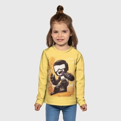 Детский лонгслив 3D Танкист Tankman - фото 2