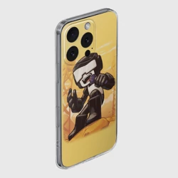 Чехол для iPhone 16 Pro Max силиконовый с защитой камеры Танкист Tankman - фото 2