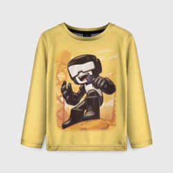 Детский лонгслив 3D Танкист Tankman
