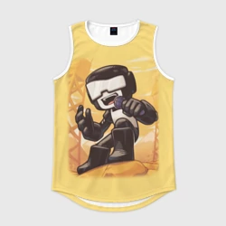 Мужская спортивная майка 3D Танкист Tankman
