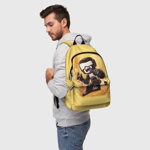 Рюкзак 3D с принтом Танкист Tankman, фото на моделе #1