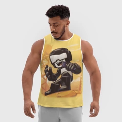 Мужская спортивная майка 3D Танкист Tankman - фото 2