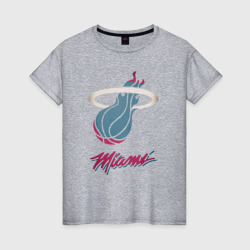 Женская футболка хлопок Miami Heat