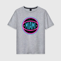 Maimi Heat Ball – Женская футболка хлопок Oversize с принтом купить со скидкой в -16%