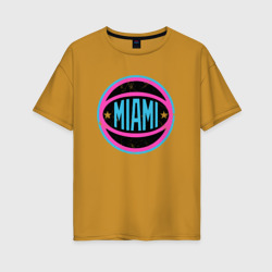 Женская футболка хлопок Oversize Maimi Heat Ball