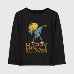 Детский лонгслив хлопок Happy Halloween - pumpkin dab