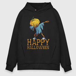 Мужское худи Oversize хлопок Happy Halloween - pumpkin dab