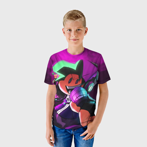 Детская футболка 3D Бойфренд Boyfriend FNF, цвет 3D печать - фото 3