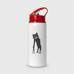 Бутылка для воды с трубочкой Cartoon Cat Мультяшный кот