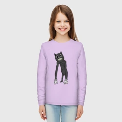 Детский лонгслив хлопок Cartoon Cat Мультяшный кот - фото 2