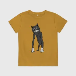 Детская футболка хлопок Cartoon Cat Мультяшный кот