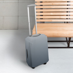 Чехол для чемодана 3D Градиент оттенки серого - фото 2