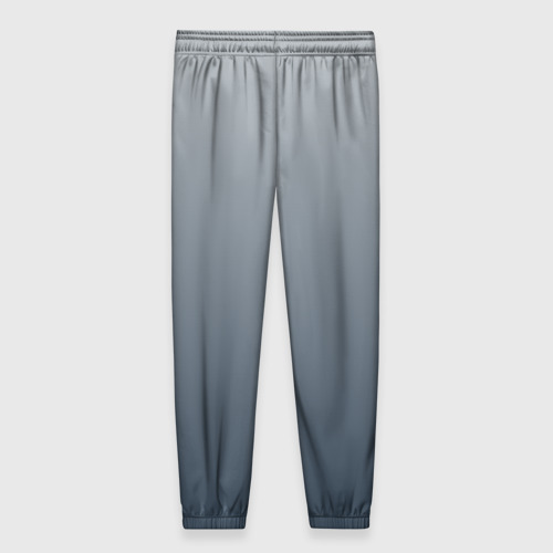 Женские брюки 3D с принтом Градиент оттенки серого, вид сзади #1