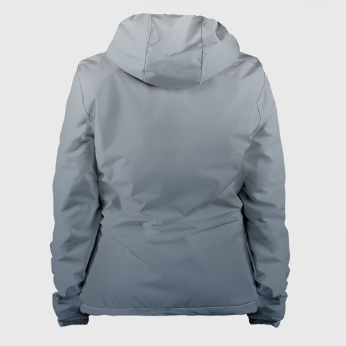 Женская куртка 3D Градиент оттенки серого, цвет белый - фото 2