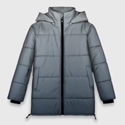 Женская зимняя куртка Oversize Градиент оттенки серого