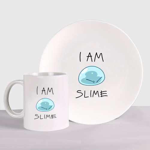Набор: тарелка + кружка I am slime