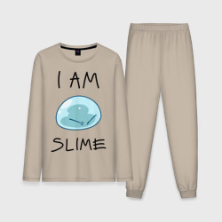 Мужская пижама с лонгсливом хлопок I am slime