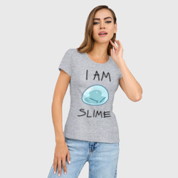 Женская футболка хлопок Slim I am slime - фото 2