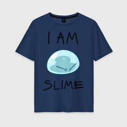 Женская футболка хлопок Oversize I am slime