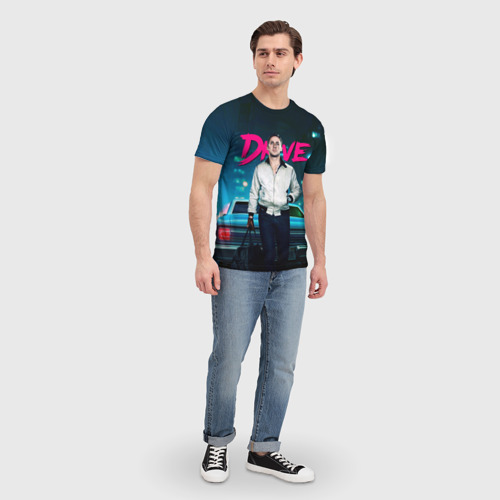 Мужская футболка 3D Райан Гослинг драйв, цвет 3D печать - фото 5