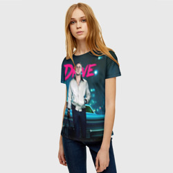 Женская футболка 3D Райан Гослинг драйв - фото 2