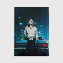 Обложка с принтом Райан Гослинг драйв для любого человека, вид сзади №1. Цвет основы: черный