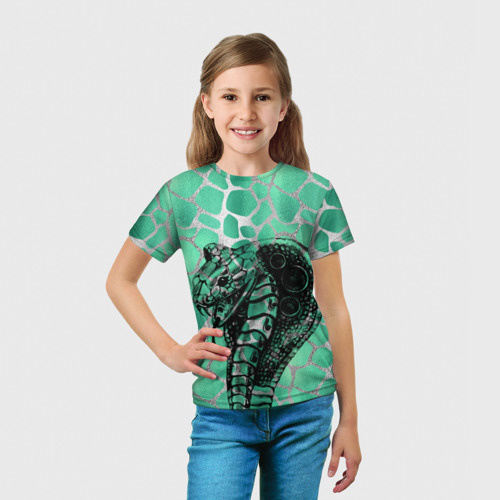 Детская футболка 3D Кобра. Змеиный стиль, цвет 3D печать - фото 5
