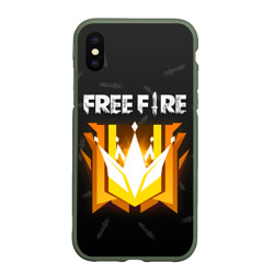 Чехол для iPhone XS Max матовый Free Fire Фри фаер