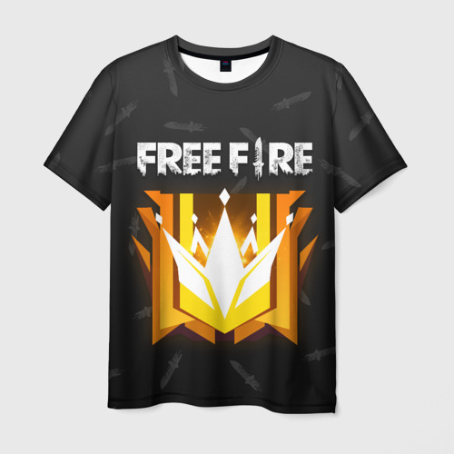 Мужская футболка 3D с принтом Free Fire | Фри фаер, вид спереди #2