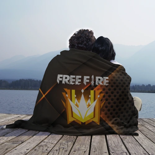Плед 3D с принтом Free fire Grand master, вид сбоку #3