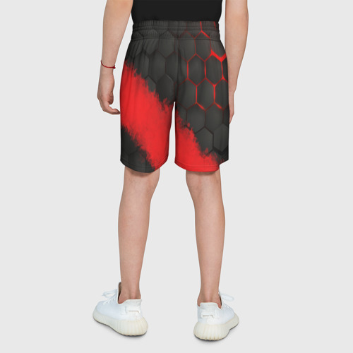 Детские спортивные шорты 3D Garena red line, цвет 3D печать - фото 5