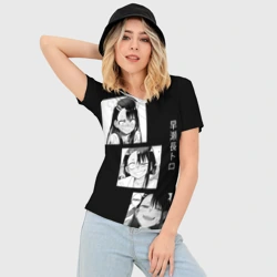 Женская футболка 3D Slim Нагаторо Манга - фото 2