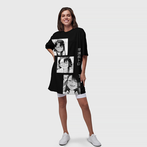 Платье-футболка 3D Нагаторо Манга, цвет 3D печать - фото 5