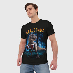 Мужская футболка 3D Квасозавр - фото 2
