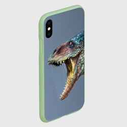 Чехол для iPhone XS Max матовый Хищный динозавр Dino - фото 2