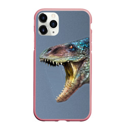 Чехол для iPhone 11 Pro Max матовый Хищный динозавр Dino